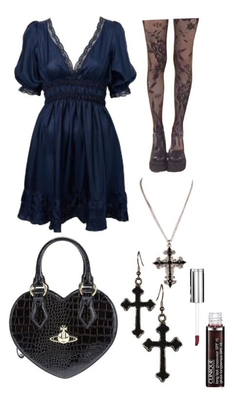 Romantic Goth Outfit Ideas, Antique Grunge Outfits, Whimisigothic Clothes, Wimsey Goth Style, Wiccan Outfits, Fairy Goth Outfit, Whimsigoth Clothes, Goth Outfit Ideas, Whimsy Goth