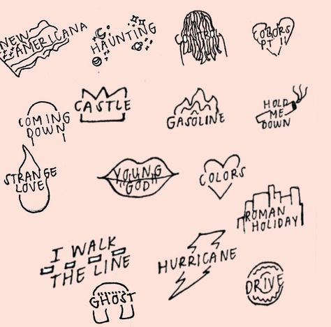 @tonikezia Halsey Badlands Tattoo, Badlands Tattoo, Halsey Tattoo Ideas, Badlands Halsey, Halsey Tattoo, Halsey Lyrics, Hey Violet, Music Tattoo, Roman Holiday