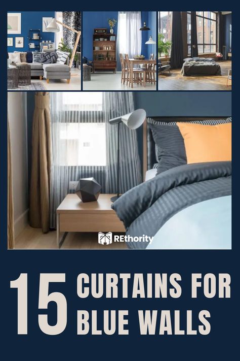 Do you want to redecorate your home but you don’t know where to start? Look no further! 15 Curtains for Blue Walls You’ll Love is here to provide you with a range of stylish and elegant options to give your blue walls the perfect finishing touch. From velvet curtains to patterned abstract designs, you’re sure to find the perfect one for your home. Curtains Navy Walls, Curtain For Blue Walls, Curtains For Blue Bedroom, Curtains For Blue Walls Living Room, Blue Room Curtain Ideas, Curtains For Blue Walls, Patterned Curtains Living Room, Grey Curtains Bedroom, Baby Blue Bedrooms