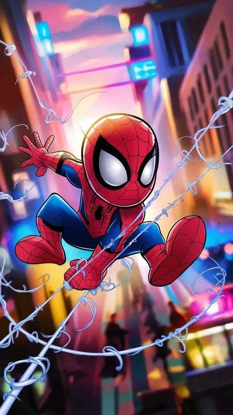 Cute Spider Man Wallpaper, Spidey Wallpapers, Spider Man Artwork, Background Spiderman, Spider Artwork, Spiderman Background, Spider Cartoon, Wallpaper Spiderman, Spiderman Christmas