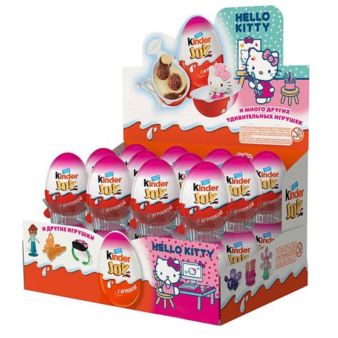 Kinder JOY Hello Kitty, 1 pc Joy Hello, Chocolate Candy Brands, 3d Photo Crystals, Kinder Egg, Red Basket, Christmas Presents For Kids, Hello Kitty Birthday Party, Hello Kitty Toys, Hello Kitty Jewelry