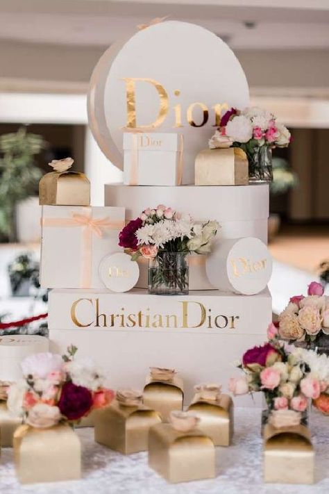 Take a look at this gorgeous Dior baby shower! The dessert table is wonderful! See more party ideas and share yours at CatchMyParty.com #catchmyparty #partyideas #babyshower #dior #diorbabyshower #gardenbabyshower Dior Party Decoration, Christian Dior Birthday Theme, Dior Birthday Party Ideas, Dior Party Theme Decoration, Dior Inspired Party, Luxury Theme Party, Dior Theme Baby Shower Ideas, Luxury Baby Shower Ideas Girl, Dior Bridal Shower Theme