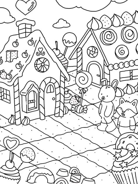 Free Printale Comfy and Cozy Coloring Pages 🌈🧸 - ColoringPagesForKids.net Comfy Cozy Coloring Pages, Free Digital Coloring Pages, Bobbie Goods Coloring Pages Christmas, Hygge Coloring Page, Cozy Christmas Coloring Pages, Christmas Coloring Pages Gingerbread, Simple Christmas Coloring Pages, Gnome Coloring Pages Free Printable, Bobby Goods Coloring