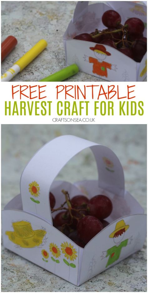 Harvest Crafts For Kids Preschool, Harvest Festival Crafts For Kids, Harvest Crafts For Kids Church, Harvest Activities Preschool, Harvest Activities For Kids, Harvest Crafts Preschool, Fall Church Crafts, Harvest Preschool, Harvest Crafts For Kids