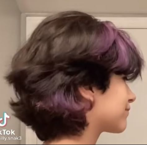 Puffy Pixie Haircut, Short And Fluffy Haircuts, Short Adrogonus Hair, Fem Wolfcut, Short Hair Styles 360, Short Haircuts Nonbinary Straight Hair, Short Fluffy Purple Hair, Short Fluffy Haircuts With Bangs, Short Fluffy Haircuts For Women