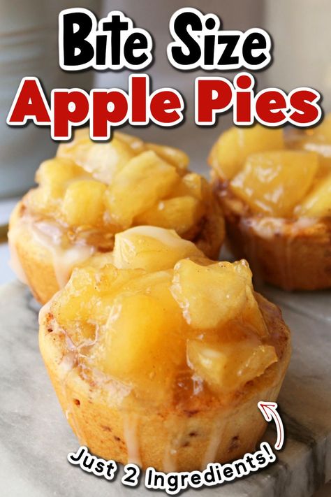 Apple Pie Bites Recipe, Apple Pie Cups, Mini Apple Pie Recipe, Pie Cups, Mini Apple Pie, Finger Food Desserts, Finger Desserts, Traditional Apple Pie, Apple Pie Bars