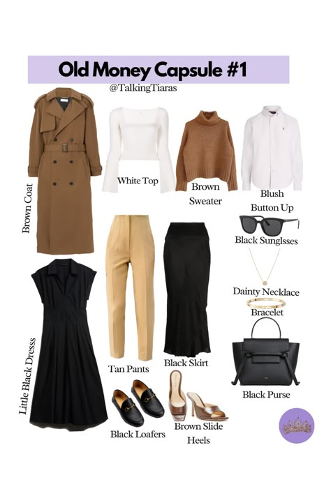 9 Old Money Items To Include In Your Capsule Wardrobe Old Money Wardrobe Essentials, Old Money Capsule Wardrobe, Old Money Wardrobe, Ultimate Capsule Wardrobe, Style Capsule, Capsule Wardrobe Casual, Capsule Wardrobe Women, Money Clothes, Extra Outfits