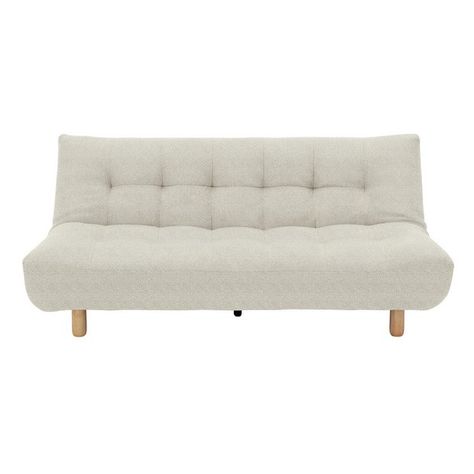 Buy Habitat Kota 3 Seater Boucle Sofa Bed - Cream | Sofabeds | Habitat Sleeping Sofa Bed, Double Sofa Bed Guest Room, Habitat Sofa Bed, Boucle Sofa Bed, Small Sofas For Bedroom, Bed With Sofa At The End, Small Home Office With Sofa Bed, Sofa Bed Ideas, Sofa Bed Guest Room