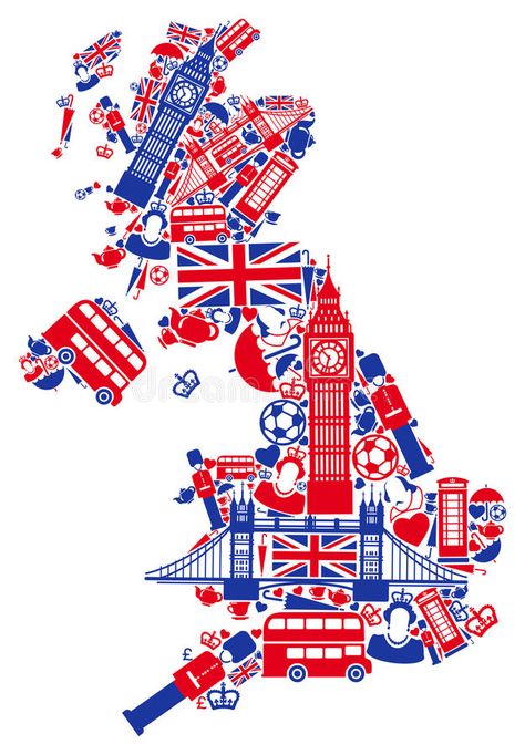 Great Britain map. In the form of traditional English symbols #Sponsored , #affiliate, #Affiliate, #Britain, #English, #symbols, #map English Symbols, Great Britain Map, Britain Map, British Party, Map Of Britain, School Displays, The Blitz, British Invasion, British English