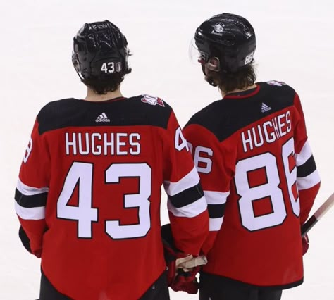 Fantasy Hockey, Hughes Brothers, Hockey Girlfriend, The Jersey Devil, Canada Hockey, Jack Hughes, Hot Hockey Players, Hockey Humor, Attention Seeking