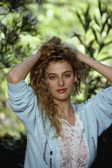 Virginia Madsen, photoshoot, actress, Hollywood, Early Years, movies, films. Virginia Madsen, Old Celebrities, Girl Celebrities, Celebrity Names, Vintage Hollywood, Old Movies, American Actress, Virginia, Blonde