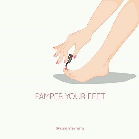 Its good to give your feet a Pedicure every two weeks.  With all the walking & running around you do everyday its the most abused & used parts of your body.  Pamper to heal your tired feet. Care for your feet with one of our Pedicure Treatments. Call us on 331-3333 & book your appointments.   Pedicures involve Soaking Exfoliating & Massage. Relax at Salon Femina Pedicure Station.   Dont take your feet for granted. Show some love!  #SalonFemina #DefiningBeautyWithStyle #Pedicure #Feet #PamperYour Pedicure Promotions Ideas, Esthi Quotes, Nail Sayings, Pedicure Quotes, Spa Promo, Manicure Quotes, Black Pedicure, Pedicure Soak, Nail Tech Quotes