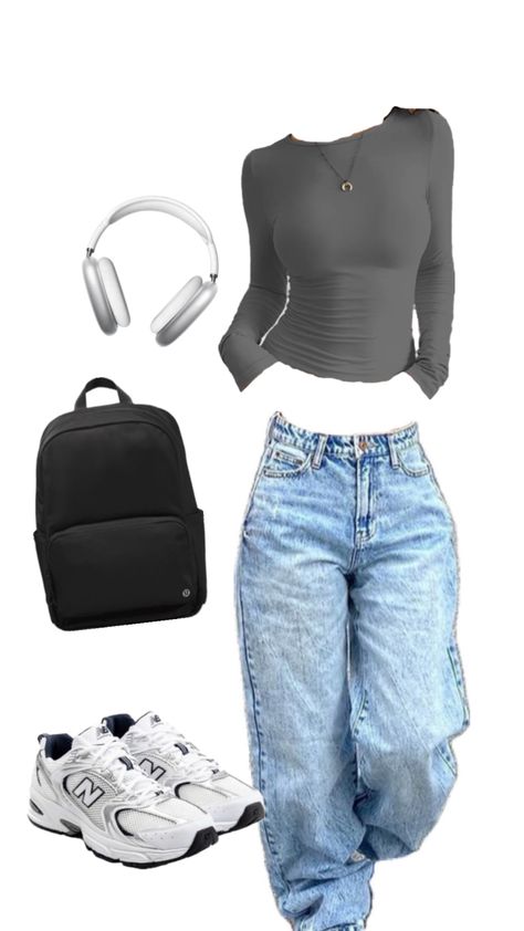 Temu Finds, Neat Casual Outfits, Casual Preppy Outfits, Outfit Inspo Casual, Cute Lazy Day Outfits, Casual School Outfits, Causual Outfits, Swaggy Outfits, Simple Trendy Outfits