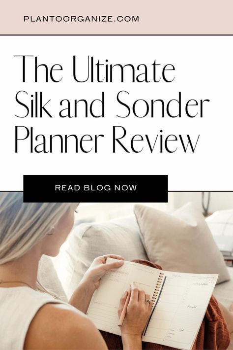 Silk and sonder planner review by Plan to Organize. silk and sonder. silk sonder. Silk And Sonder Planner Ideas, Silk And Sonder, Action Planner, Franklin Planner, Planner Review, Time Management Tools, Simple Planner, Creative Planner, Custom Planner