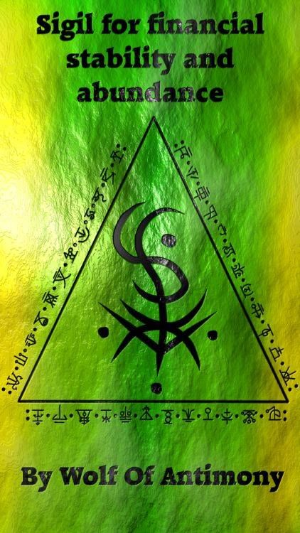 Sigil For Financial Abundance, Sigil For Abundance, Abundance Sigil, Wolf Of Antimony, Magick Symbols, Sigil Tattoo, Wiccan Symbols, Magick Spells, Wiccan Spell Book