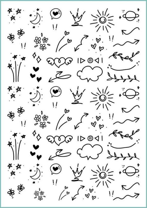 Beautiful Tattoo Designs, Traditional Tattoo Designs, Minimal Tattoo Design, Doodle Frames, Cute Easy Doodles, Henna Tattoo Designs Simple, Beautiful Sketches, Beautiful Tattoo, Art Decor Diy