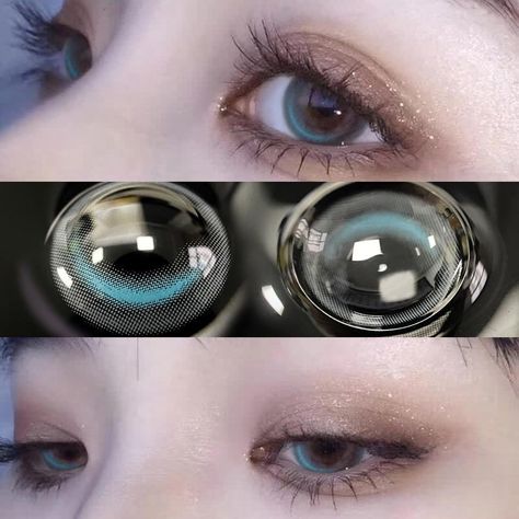 Prescription Colored Contacts, Moon Blue, Blue Contacts, Lens Case, Contact Lens, Contact Lenses Colored, Dry Eyes, Colored Contacts, Silver Moon