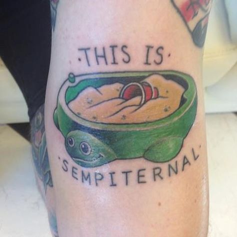 Ok so I saw the "sandpit turtle" meme for the first time today, and while it's temporarily ruined "Shadow Moses" for me it's definitely funny as shit!!! #tattoo #BMTH #Sempiternal Sandpit Turtle, Turtle Meme, Bmth Tattoo, Tattoo Memes, Shadow Moses, Mark Tattoo, L Tattoo, Marvel Tattoos, Oli Sykes