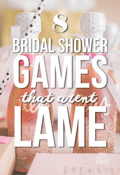 8 Bridal Shower Games That Aren't Lame Funny Wedding Games, Wedding Games For Guests, Fun Bridal Shower Games, Bridal Shower Activities, Bridal Shower Planning, Bridal Shower Inspiration, Wedding Shower Games, Bachelorette Party Games, Bridal Shower Brunch