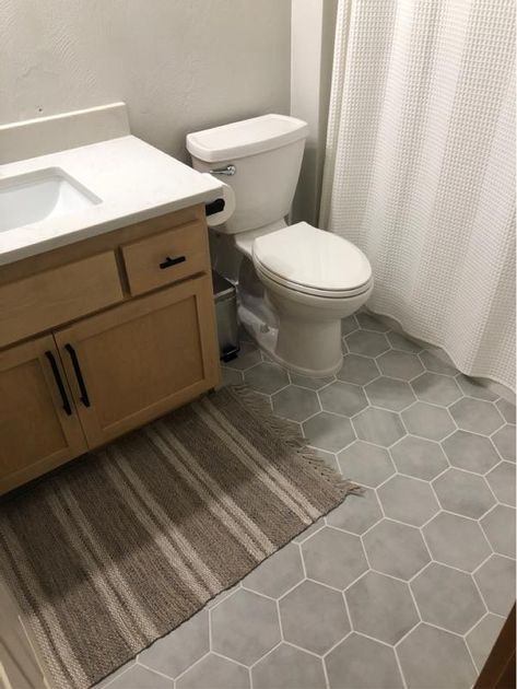 8 Inch Hexagon Tile Floor Bathroom, Satori Regent Carrara Nevoso Hexagon, Grey Honeycomb Tile Bathroom, Lowes Floor Tile, Grey Hexagon Tile Bathroom Floor, Hexagon Floor Tile Bathroom, Honeycomb Tiles Bathroom, Gray Hexagon Tile, Grey Bathroom Floor