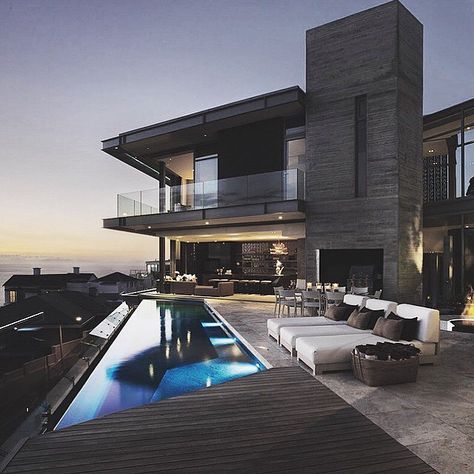 http://www.ampmglassllc.com/                                                                                                                                                                                 Mais Millionaire Homes, Modern Mansion, Outdoor Swimming, House Goals, Design Case, Home Fashion, Amazing Architecture, 인테리어 디자인, House Inspiration