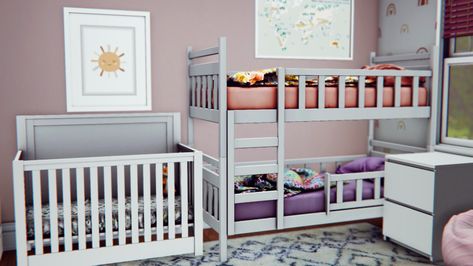 Roisin Crib -- Newborn & Lowered Mattress... : walk away Sims 4 Toddler Clothes, Ts3 Cc, Sims 4 Piercings, Sims 3 Mods, Sims 4 Kitchen, Sims Baby, Sims 4 Cc Kids Clothing, Height Difference, Sims 4 Anime