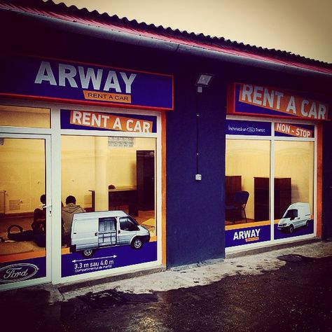 Branding the new Arway rent-a-car office Car Office, Rent A Car, Car Rental, A Car, Soap, Branding, Design