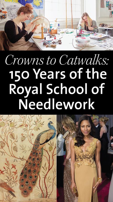 A new exhibition showcases exquisite works from the Royal School of Needlework’s 150-year history. Learn more about Crown to Catwalk. Beadwork Embroidery Past Impressions, Mary Queen Of Scots Embroidery, Elizabethan Embroidery Patterns, Royal School Of Needlework Embroidery, Elsa Williams Crewel Embroidery Kits, Royal School Of Needlework, Royal School, Coronation Robes, Embroidered Hankies