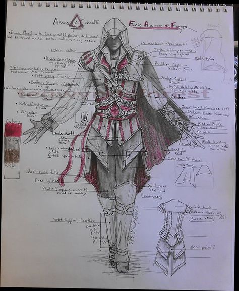 Ok this one has some odd spots that make me wince as a historical fashion seemstress. Lol Assassin Costume, Assassins Creed Costume, Assasing Creed, Assassin's Creed Ezio, Assassins Creed Cosplay, Assassin's Creed Wallpaper, Assassin's Creed Brotherhood, Assassins Creed Artwork, Assassins Creed Game