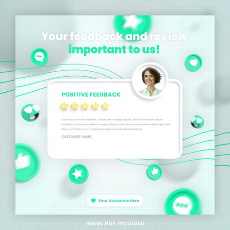 Premium PSD | 3d customer feedback review or testimonial social media instagram post template with mockup Review Design Social Media, Customer Testimonial Design, Cover Letter Design, Instagram Questions, Social Media Advertising Design, Instagram Ideas Post, Customer Feedback, Instagram Design, Instagram Post Template