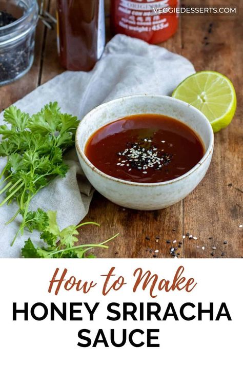 Sriracha Sauce Recipe, Chicken Wing Sauce Recipes, Siracha Sauce, Honey Sriracha Sauce, Wing Sauce Recipes, Chicken Wing Sauces, Homemade Sauce Recipes, Hot Sauce Recipes, Asian Sauce