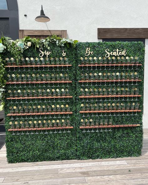 Champagne Wall Sign - Sip & Be Seated Champagne Wall Diy, Champagne Wall Seating, Champagne Wall Seating Chart, Wall Seating Chart, Champagne Table, Champagne Wall, Wedding Champagne, Wall Diy, Table Wall