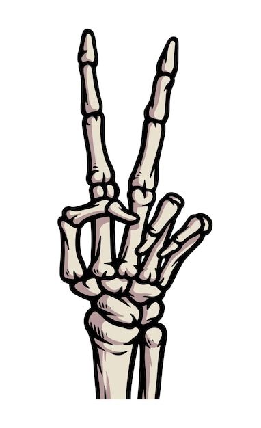 Peace sign skeleton hand illustration | Premium Vector #Freepik #vector #skull-hand #skull #monster-hand #zombie-hand Drink On The Beach, Skeleton Hand Tattoo, Graphic Design Fonts, Skeleton Hand, Skeleton Hands, Hand Illustration, Peace Sign, Free Vector Images, Hand Tattoos