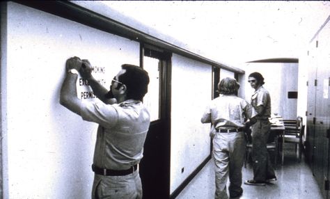 2. Setting Up — Stanford Prison Experiment Prison Design, Kevon Looney, Stanford Prison Experiment, Dystopian Fashion, Prison Life, Prison Guard, Psychological Effects, Prison Cell, American Psychological Association