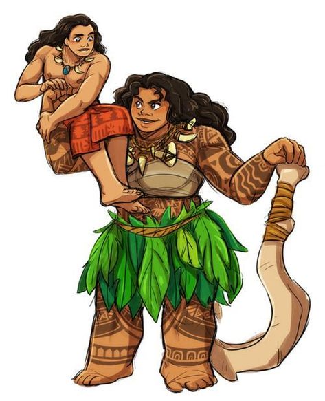 Moana Genderbend, Moana X Maui, Genderbent Disney, Disney Gender Swap, Gender Bent Disney, Disney Romance, Look At Her Now, Disney Ships, Cartoon Ships