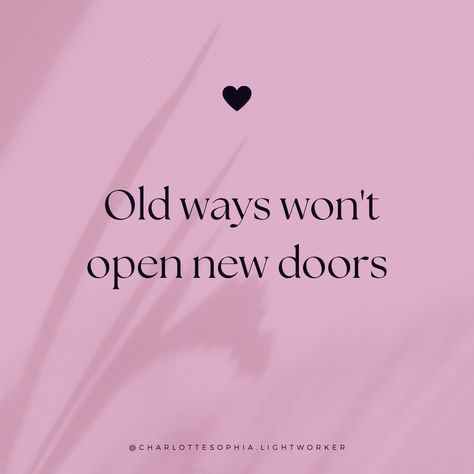 Old ways won't open new doors. 🚪✨ Growth often requires us to step out of our comfort zones and embrace change. 

Don’t be afraid to try something different; sometimes, a fresh perspective is all you need to move forward. 🌿 Keep evolving, keep exploring, and watch new opportunities unfold. 🌟

✨ What old habits are holding you back from reaching your goals?
✨ How can you step out of your comfort zone today?
✨ What new doors could open if you embraced change? Opening New Doors Quotes, Step Outside Your Comfort Zone Quotes, Keep Evolving Quotes, Comfort Zone Quotes, Evolve Quotes, Keep Evolving, Door Quotes, Open Quotes, Reaching Your Goals