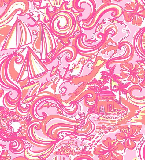 Pink Lilly Pulitzer Wallpaper, Lily Pulitzer Wallpaper, Wedding Quilts, Sargasso Sea, Preppy Prints, Ocean Ecosystem, Lilly Prints, Lilly Pulitzer Prints, Iphone Wallpaper Preppy