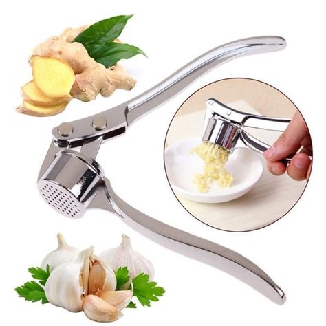 Garlic Presses, Garlic Mincer, Garlic Crusher, Lemon Juicer, Creative Kitchen, Vegetable Tools, Crushed Garlic, Garlic Press, Gifts For Cooks