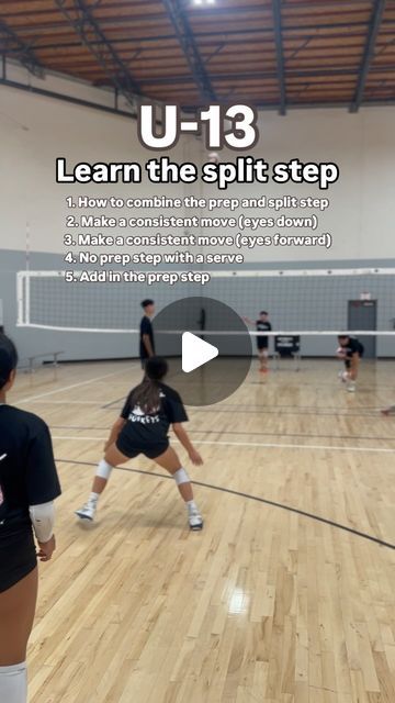 Dusty | Volleyball Athlete on Instagram: "U13 (setter) dominating the split step - great work Krystal 💯  Is it hard? Yes.  Is it worth it? Yes Is it easier learning it from with someone who was never taught it, failed at it and had to teach himself how to do it.. probably 😅  Another amazing day with @liberoacademy athletes in Long Beach, CA  That ends our summer series. Be on the lookout for September sessions inside the www.liberoacademy.com" Volleyball Notes, Volleyball Lifestyle, Volleyball Athlete, Volleyball Coaching, Passing Drills, Volleyball Skills, Volleyball Practice, Volleyball Tips, How To Do Splits