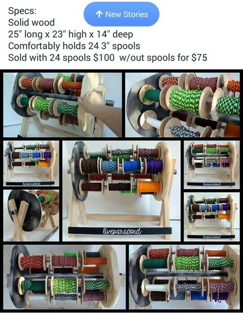 Paracord storage Paracord Storage, Parachute Cord Bracelets, Project Room, 1000 Lifehacks, Paracord Knots, Parachute Cord, Paracord Projects, Hobby Room, 550 Paracord