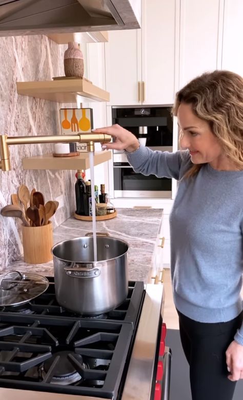 Giada At Home, Big Bathtub, Long Kitchen, House Photos, Giada De Laurentiis, Celebrity Chef, Chip And Joanna Gaines, Pacific Palisades, Gorgeous Kitchens