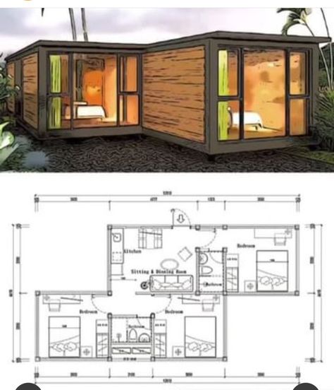 Shipping Container Layout Floor Plans, Two Shipping Container Homes Floor Plans, 2 20ft Container Home Plans, Containers Homes Ideas, 3 Shipping Container Homes Plans, Container House Floorplan Layout, Container House Floorplan, Small Shipping Container Homes, 40ft Container House Floor Plans