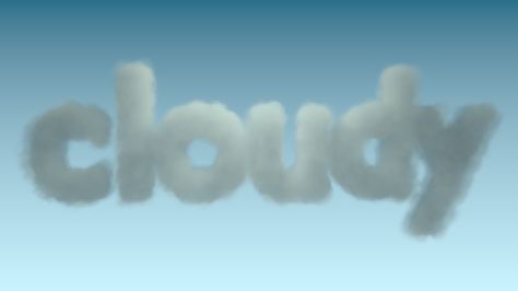 Fluffy Typography, Cloud Typography, Pink Milkshake, 3d Clouds, Experimental Typography, Notes Ideas, 3d Typography, Blender 3d, Design Graphique