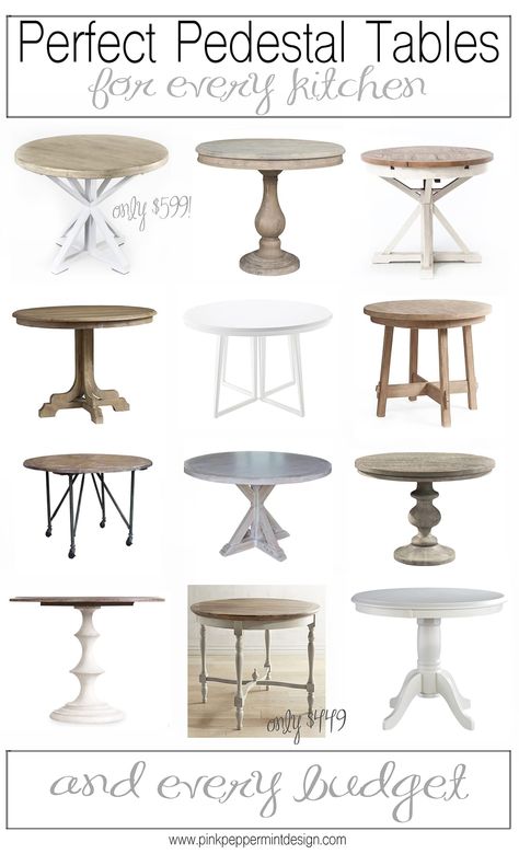 Create And Barrel Dining Table, Pedastool Table, Pedastal Table, Round Kitchen Table And Chairs, Round Farmhouse Table, Pedestal Kitchen Table, Pedestal Tables, Loose Furniture, Family Dinner Table