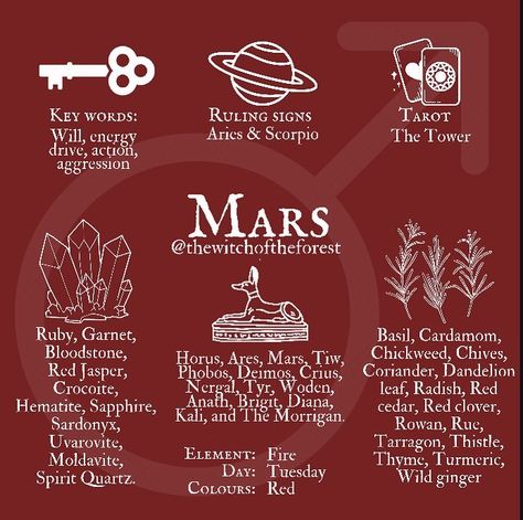 Mars Astrology, Mars Symbol, Mars Project, Mars Planet, Two Moons, Astrology Today, Aries And Scorpio, Witchcraft Spell Books, Roman Mythology