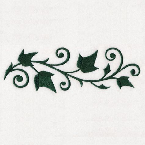 Elegant Ivy Border design (M18022) from www.Emblibrary.com Corset Ideas, Silver Bracelet Designs, Quilling Pattern, Horse Quilt, Cool Embroidery, Embroidery And Cross Stitch, Amazing Paintings, Border Embroidery, Thread Art