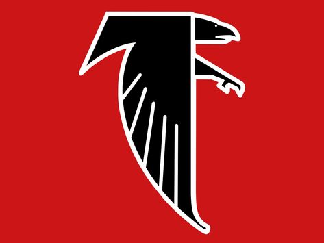 Atlanta Falcons Original Logo Falcons Wallpaper, Atlanta Falcons Art, Nfl Falcons, Atlanta Falcons Wallpaper, Atl Falcons, Graphghan Patterns, Nfl Team Logos, Falcons Logo, Atlanta Falcons Logo