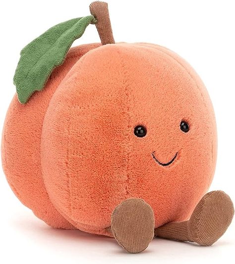 Amazon.com: Jellycat Amuseable Peach Fruit Food Plush : Toys & Games Food Plush, Jellycat Toys, Baby Weeks, Peach Jelly, Jellycat Stuffed Animals, Jelly Cat, Peach Fruit, Fruit Food, Birthday List