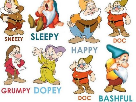 Which Of The 7 Dwarfs Are You? My result: You are Happy! Fat and jolly with a friendly personality, Happy maintains laughter and joy among the dwarfs. Snow White Characters, Snow White 7 Dwarfs, Snow White Dwarfs, Snow White Birthday Party, Snow White Seven Dwarfs, Snow White Birthday, Sette Nani, 7 Dwarfs, Snow White Party