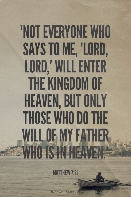 Sobering reminder in scripture. Flee from sin, repent, and stay focused on Christ.  Matthew 7:21 Joyful Heart, Biblical Quotes, Favorite Bible Verses, Bible Studies, Religious Quotes, Verse Quotes, Stay Focused, Scripture Verses, Bible Verses Quotes